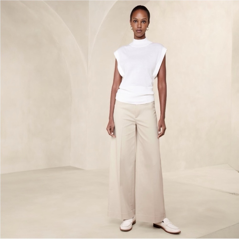 Banana Republic Stretch Cotton Icon Trouser NWOT SIZE 8